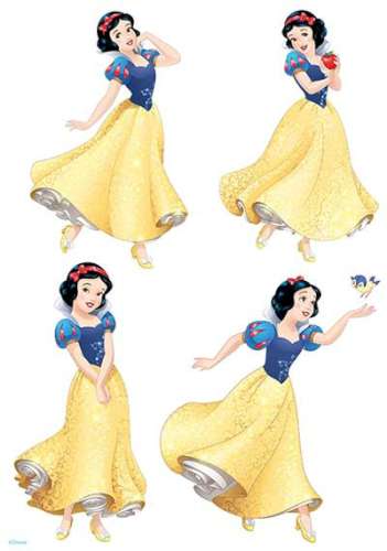 Snow White Edible Icing Character Sheet - Click Image to Close